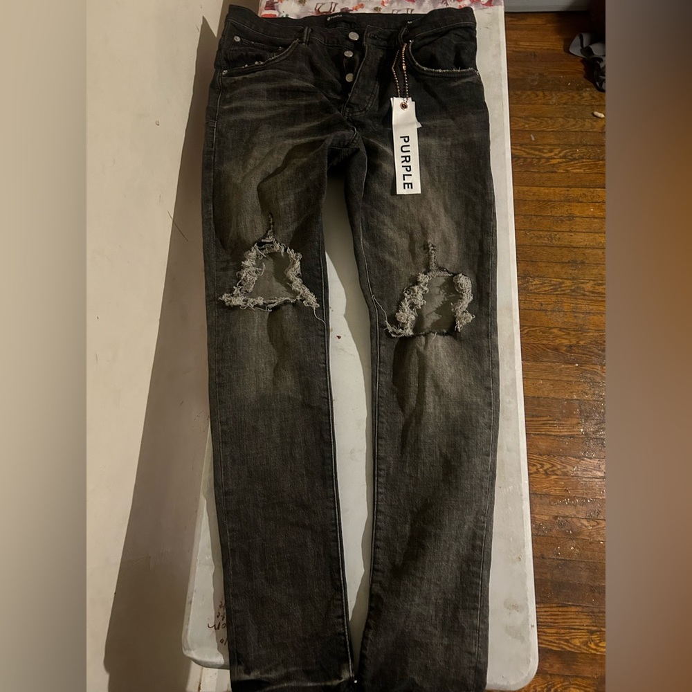 Selling purple jeans
